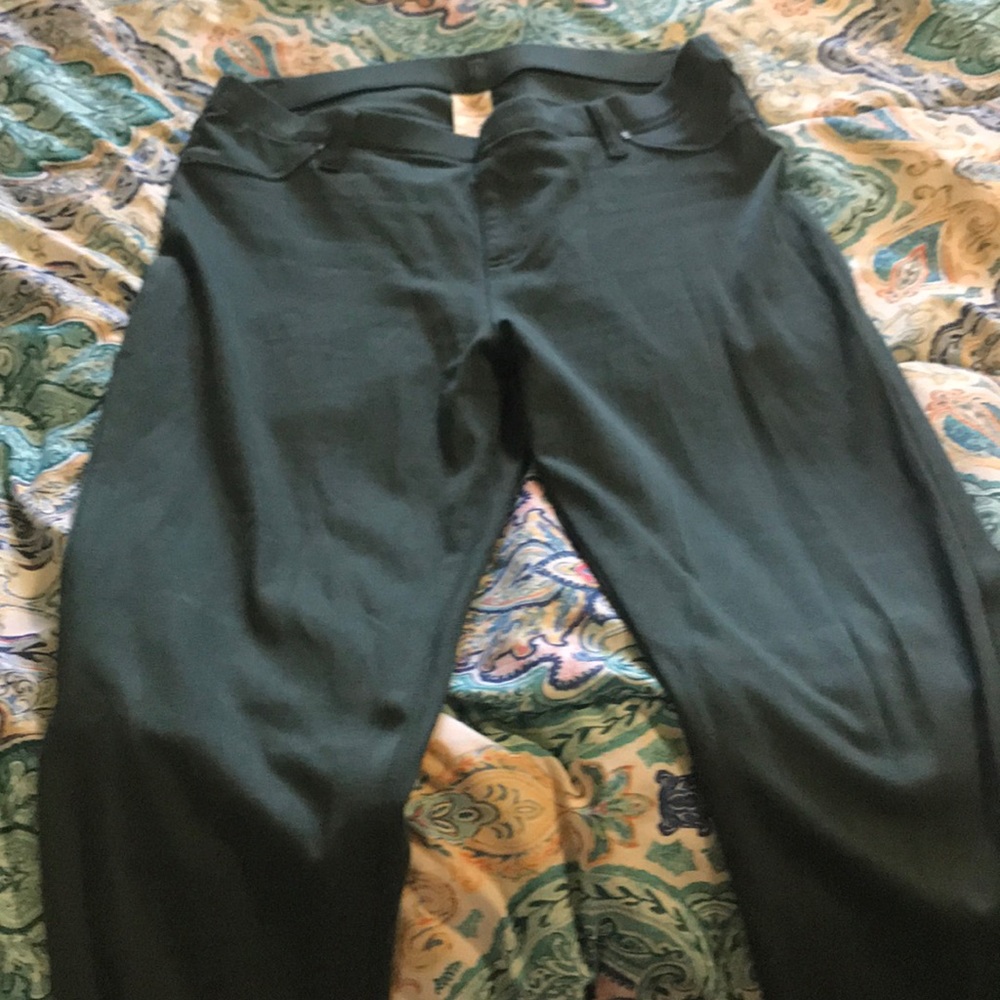 Hunter green jeggings